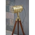 thumbnail image 2 of Brass Antique Modern Floor Lamp Tripod Studio Searchlight Spot Light For Bedroom, 2 of 5