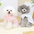 thumbnail image 5 of Visland Pet T-shirt Round Neck Lovely Printed Outfit Summer Puppy Two-legged Clothes Dog Clothing, 5 of 8
