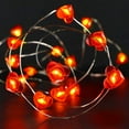 thumbnail image 1 of 2 Pièces 10ft 20 LEDs Batterie Valentines Lumières Rouge en Forme de Coeur String Lights Valentine Fée String Lights pour Saint Valentin Fête des Mères Fête des Enfants Chambre Anniversaire de Mariage, 1 of 7