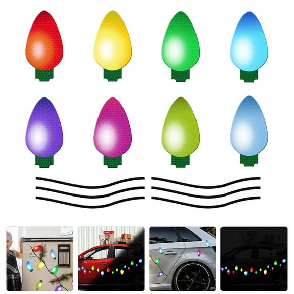 ULTNICE 1 Set Car Magnets and Decals Multi Colored PVC Decorative Magnet for Vehicle