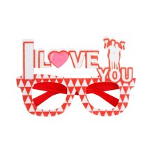 Xoxingysm Valentine'S Day Party Glasses Decorative Supplies Love Love Glasses Frame Dress Up Holiday Party Photo Props, 1× Party Glasses