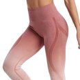 thumbnail image 5 of MOJOGO Women's Gradient Leggings Seamless High Waist Sportwear Stretchy Breathable Yoga Workout Pants S, 5 of 5