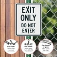 thumbnail image 4 of Exit Only Do Not Enter Sign,, 4 of 8