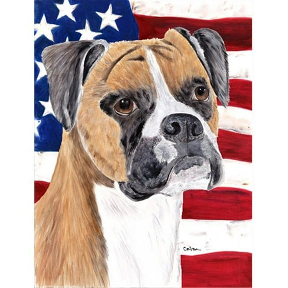 11 x 15 In. Usa American Flag With Boxer Flag, Garden Size