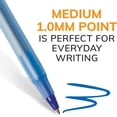 thumbnail image 3 of BIC Round Stic Xtra Life Ballpoint Pen, Stick, Medium 1 mm, Blue Ink, Translucent Blue Barrel, Dozen, 3 of 6