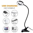 thumbnail image 5 of Genreen Desk Clip on Lamp for Reading Home Office, 10 Dimmable Brightness 3 Modes,Clip on desks lamps ,clip light, Clamp Light for Bed Headboard, Craft, 5 of 6