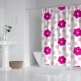 thumbnail image 2 of Pioneer Flower Floral Print Pattern Shower Curtain 84"x72" ,Bathroom Decorative Shower Curtains Set with 12 Hooks,Modern Waterproof Washable Shower Curtain, 2 of 6