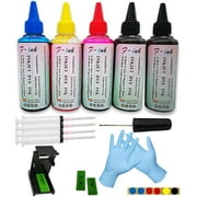 F-ink 5 Bottles Ink and Ink Refill Kits Compatible for Canon Ink Cartridges 240 241 PG-240XL CL-241XL PG-240 CL-241