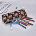 thumbnail image 5 of Xecao Rose Flowers Print Leather Pencil Case -Stationery Bag Pen Holder for Work & Office, 5 of 5