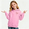 thumbnail image 5 of ATOGUTA Girls' Fashion Hoodies & Sweatshirts Long Sleeve Shirts Pullover Print Tee Top Kid Clothes Size 2T-14, Pink, 5 of 5
