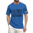 thumbnail image 2 of America 250 Shirts for Men 1776-2026 Usa Flag Print Crew Neck Short Sleeve Shirts Muscle Relaxed Fit Home Wear Comfy T Shirts, Blue, #01 Blue, 2 of 6