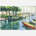 thumbnail image 4 of Designart Boats In Green Spring Canvas Wall Art, 4 of 4
