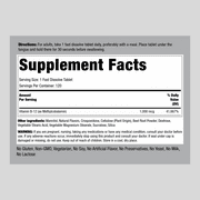 Methylcobalamin B-12 1000 mcg | 120 Fast Dissolve Tablets for Men and Women | by Piping Rock