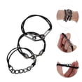 thumbnail image 3 of Unique Bargains Elegant Bracelet Hair Ties Hair Elastic Band 3 Pcs Titanium Tone, 3 of 5