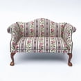 thumbnail image 3 of Floral Pattern Wooden Sofa 112 Scale Furniture Elegant and, 3 of 5