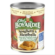 Chef Boyardee Spaghetti and Meatballs, Microwave Pasta, Canned Food, 14.5 oz