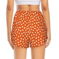 thumbnail image 3 of Picia Dots On Orange Background Pattern Women's 2 in 1 Athletic Running Shorts High Waisted Workout Casual Gym Sweat Shorts with Comfy Liner Zipper Pockets-X-Large, 3 of 9