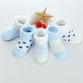 thumbnail image 4 of Kiddiezoom 5 Pairs/Set Four Seasons 0-12Months Fashion Newborn Baby Boy Girl Socks 100%Cotton Soft Infant Accessories Brown 24M, 4 of 6