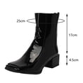 thumbnail image 6 of Zshosam Women's Chelsea Boots Fashion Slip on Platform Ankle Boots Booties(Black,38), 6 of 9