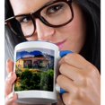 thumbnail image 2 of 3drose, Italy, Tuscan Farmhouse, 15oz Two-tone Blue Mug, 2 of 6