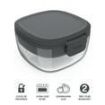thumbnail image 4 of (2 pack) Bentgo Glass All-in-One Salad Container - Dark Gray, 4 of 9