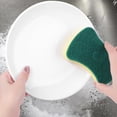 thumbnail image 3 of Unique Bargains Non-Scratch Dish Sponge Dish Sponges Green 5 Pcs, 3 of 6