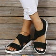 thumbnail image 4 of BONIXOOM Black Sandals Women Clearance Fall Slip-On None Casual Fashion Shoes for Women Black Size 10, 4 of 5