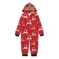 thumbnail image 3 of Odeerbi Christmas Onesie Pajamas for Family Holiday Sleep Jumpsuit Long Sleeve Family Christmas Pajamas Matching Sets Kids Printed Loungewear Jumpsuit Sleepwear Xmas PJs Set Red, 3 of 6