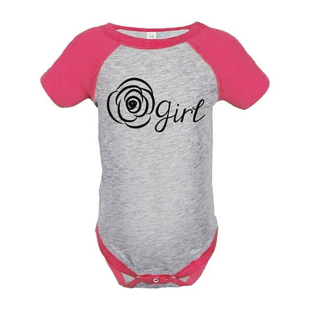 

7 ate 9 Apparel Baby Girl s Flower Girl Wedding Pink Raglan Onepiece