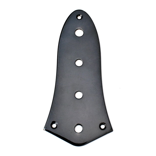 OFFIGAM Control Plate Para Bajo Eléctrico Estilo Vintage Negro Con 4 Agujeros Resistente
