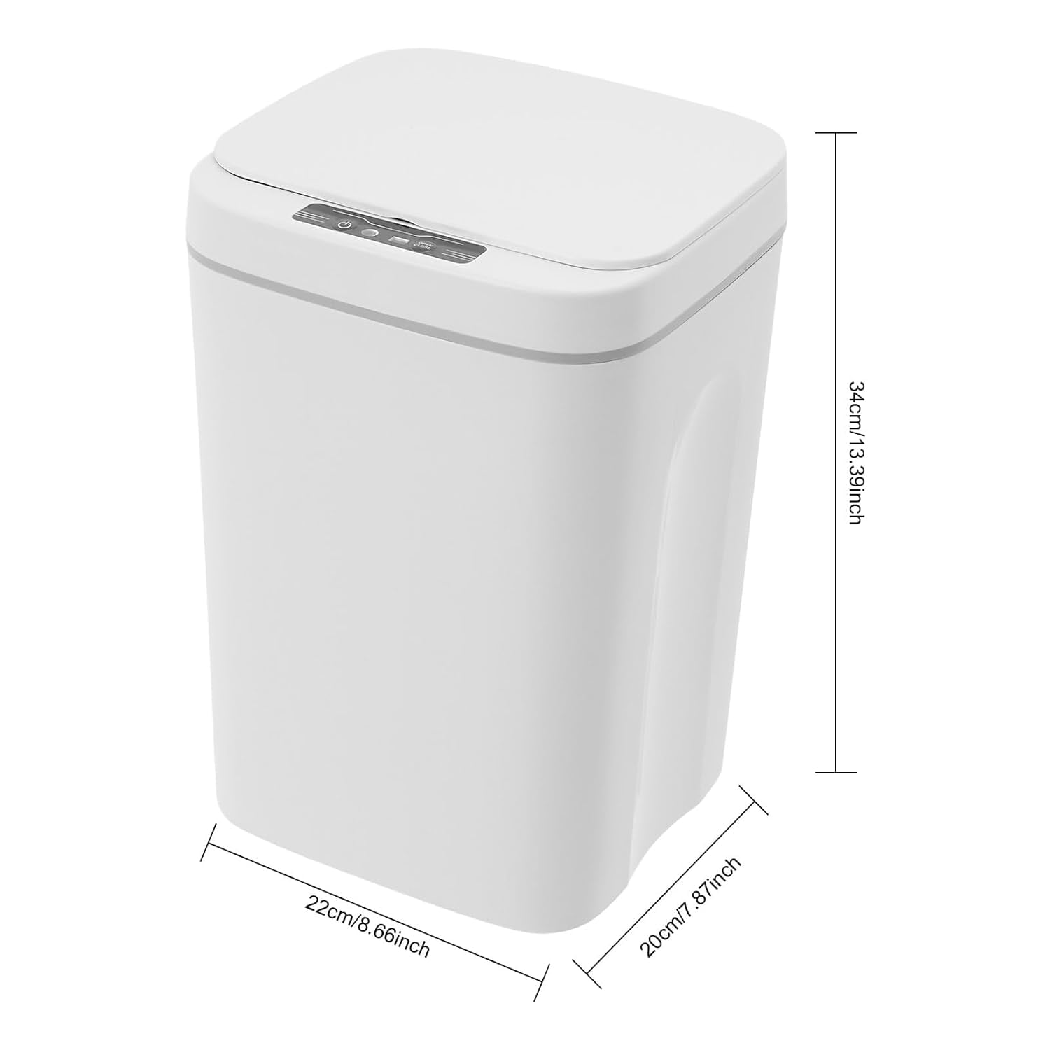 Automatic Trash Can 4.2 Gallon/16L Infrared Motion Sensor Plastic Trash Bin with Lid Touchless Garbage Can for Kitchen Bathroom Bedroom Living Room Office Outdoor