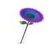 thumbnail image 1 of Comedero para pájaros con forma de girasol, de metal, resistente a la intemperie, para colocar en el suelo. Bandeja para baño. azul púrpura, 1 of 9