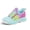 Gradient Light Blue, variant on Kid's Breathable Knit Sneakers Non Slip Lace-Up Comfortable Running Shoes Lightweight Sports Shoes For Toddler/Little Kid/Big Kid