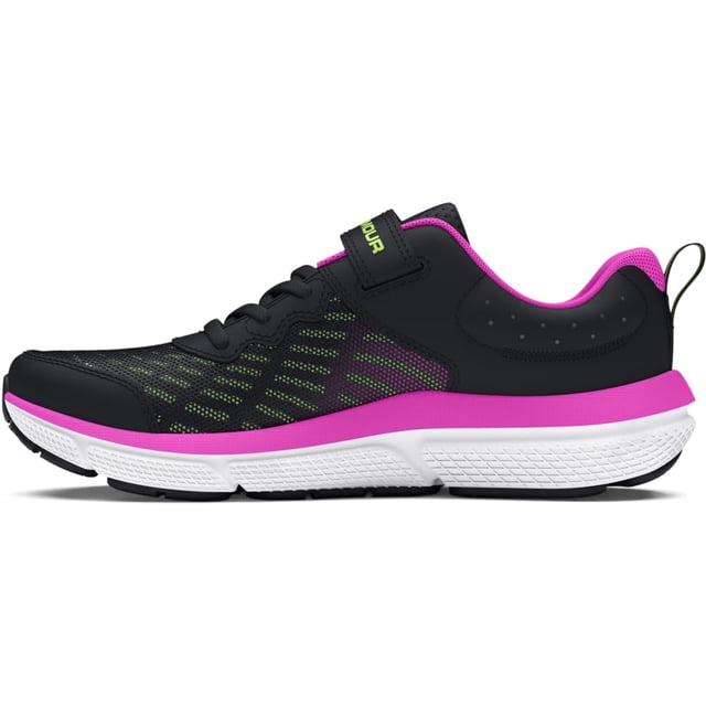 Zapatos Under Armour para niñas, preescolar, Assert 10, 11 quilates, negros