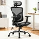 thumbnail image 1 of Silla de oficina Marsail de malla ergonómica con soporte lumbar ajustable, 1 of 7