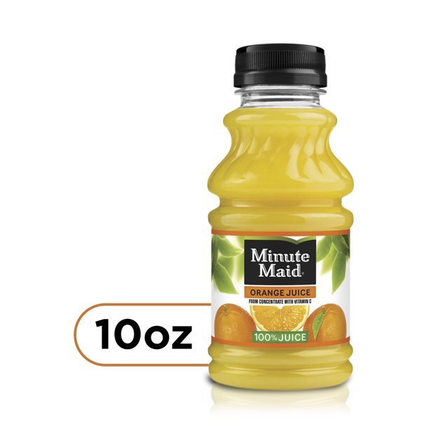 Minute Maid Orange Juice Bottle 10 Fl Oz Walmart Com