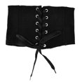 thumbnail image 4 of Cinturón de corsé negro, Material de nailon de alta elasticidad, cinturón de corsé de cintura de estilo Vintage para fiesta, boda, juego de rol, 4 of 14