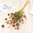 thumbnail image 4 of Gwong Decoración hogareña Flor de simulación Flor de seda de Faux Faux Faux Faid Faid 5 cabezas Atroplas de fotos de flores artificiales para el hogar Gwong 21071471, 4 of 6