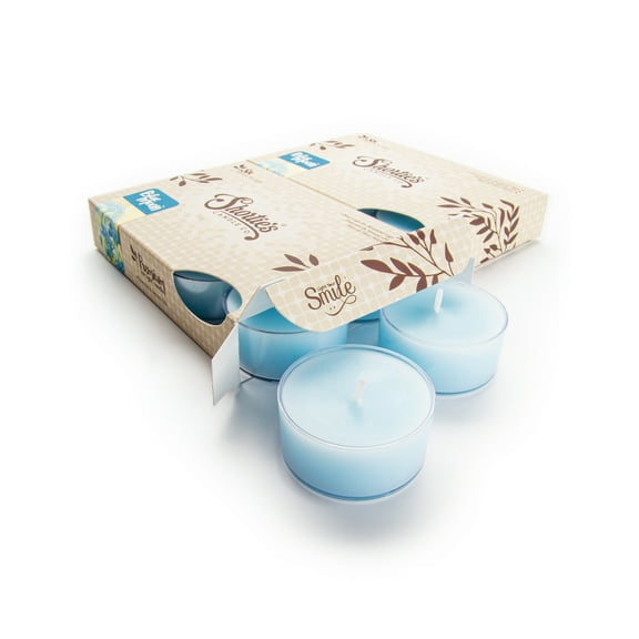Blue Moon Tealight Candles Multi Pack - 12 Blue Premium Scented Tea Lights - Natural Oils - Shortie's Candle Company