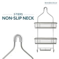thumbnail image 5 of Moorefield 3-Tier Hanging Shower Caddy with Suction Cups, Non-Slip Neck, Bathroom Organizer, Matte Satin, 5 of 9