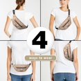 thumbnail image 6 of Fanny Pack Beige Christmas Gingerbread Man Pattern Waist Pack Bag,Running Cross Bag,Waterproof Large Fanny Packs for Women Men for Travel Running Hiking Cycling, 6 of 6