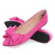 thumbnail image 4 of Zapatillas de ballet SAILING LU Bow-Knot para mujer, ante, rosa, talla 5, 4 of 7