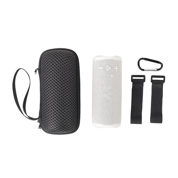 Hard EVA Speaker Storage Bag for JBL GRIP Portable Bluetooth Speaker, Breathable Dustproof Shockproof Outdoor Carry Organizer with 2 Adjustable Straps and Hook