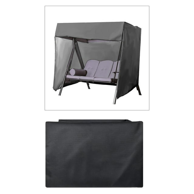 Funda impermeable para columpio de 3 plazas, silla colgante de jardín, protección para hamacas, refugio para muebles, resistente al polvo y la lluvia Los 225x155x150cm Macarena funda de asiento de columpio