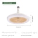 thumbnail image 1 of 25cm 30W Ventilador De Techo Inteligente Con Iluminación Control Remoto 3 Velocidades Ajustable Dormitorio Lámpara Silenciosa E27 Luz, 1 of 4