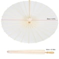 thumbnail image 4 of POCREATION Paper Umbrella Decor, Paper Umbrella Parasol,White Paper Decorative Umbrella Parasol Wedding Bridal Party Decor Photo Prop DIY Hand Painting, 4 of 10