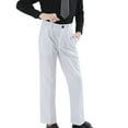 thumbnail image 2 of LOCHEX Boys Dress Pants Toddler Formal Flat Front Children School Uniform Pants for Boy Trouses Back to School,White,White 13-14, 2 of 8