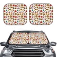 thumbnail image 2 of Fotbe Hot Dog Pizza 2-Piece Car Windshield Sun Shade | Sun Blocker for Car Windshield | Foldable Automotive Interior Accessories for Sun Protection-Small, 2 of 7