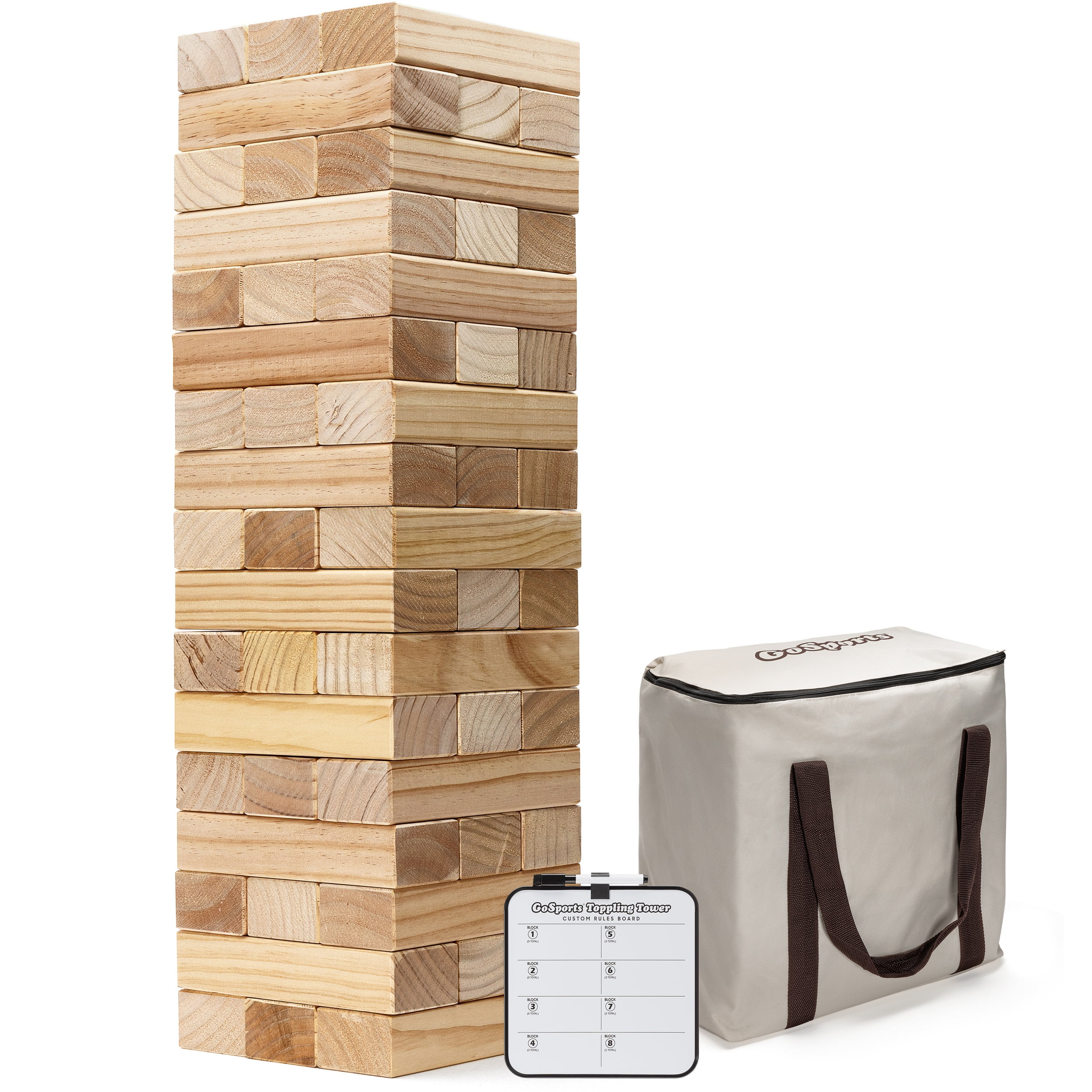 Jenga Giant - JS7 Oversized Extra Large Hardwood Stacks Up to 5