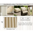 thumbnail image 6 of Soimoi Stripe Print Waterproof Fabric | Outdoor Material by the Yard | Tear-Resistant, UV Safe | Great for Bags, Rainwear, Covers & Curtains, Awning Cover Cloth - Brown, 6 of 7